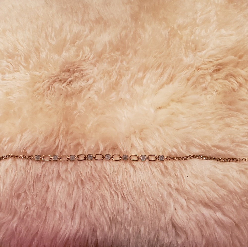 Silver and gold bracelet